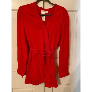 NWT Loft Wrap Top with Tie Waist 20